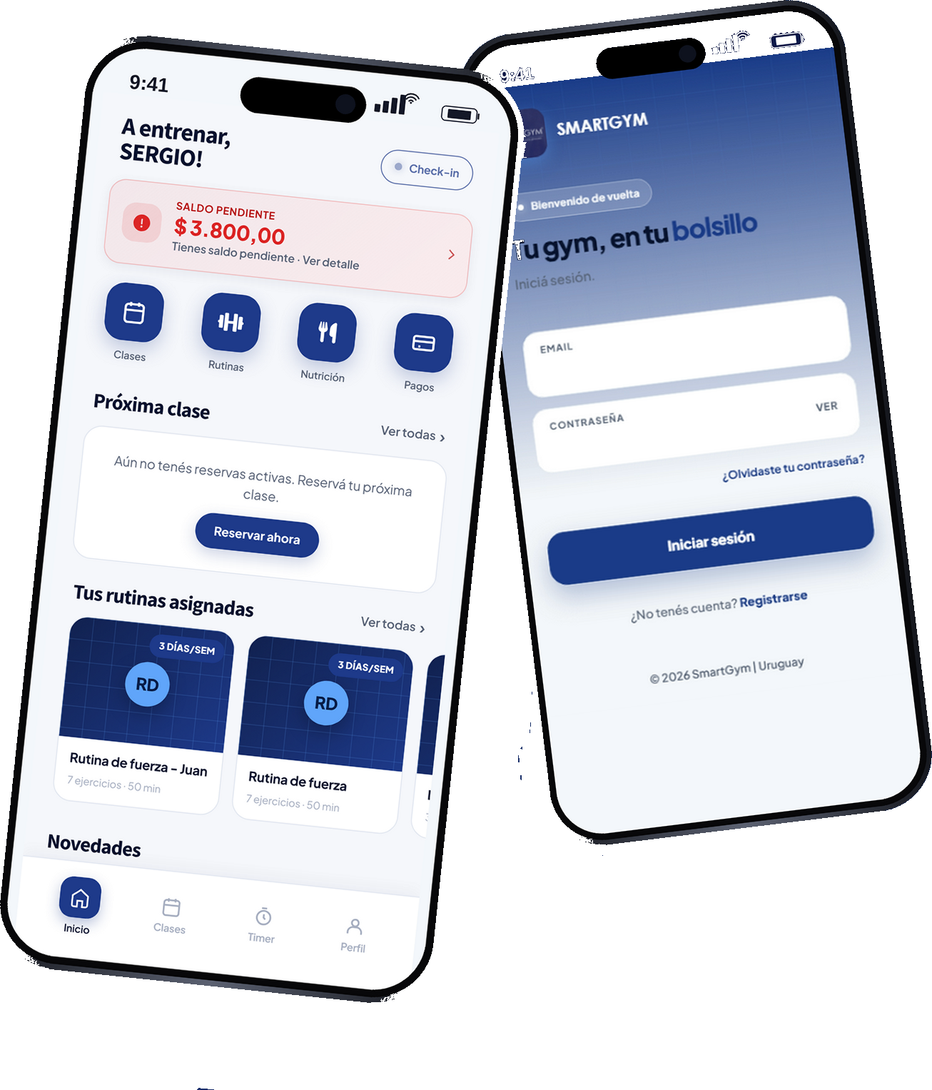 App SmartGym en iPhone