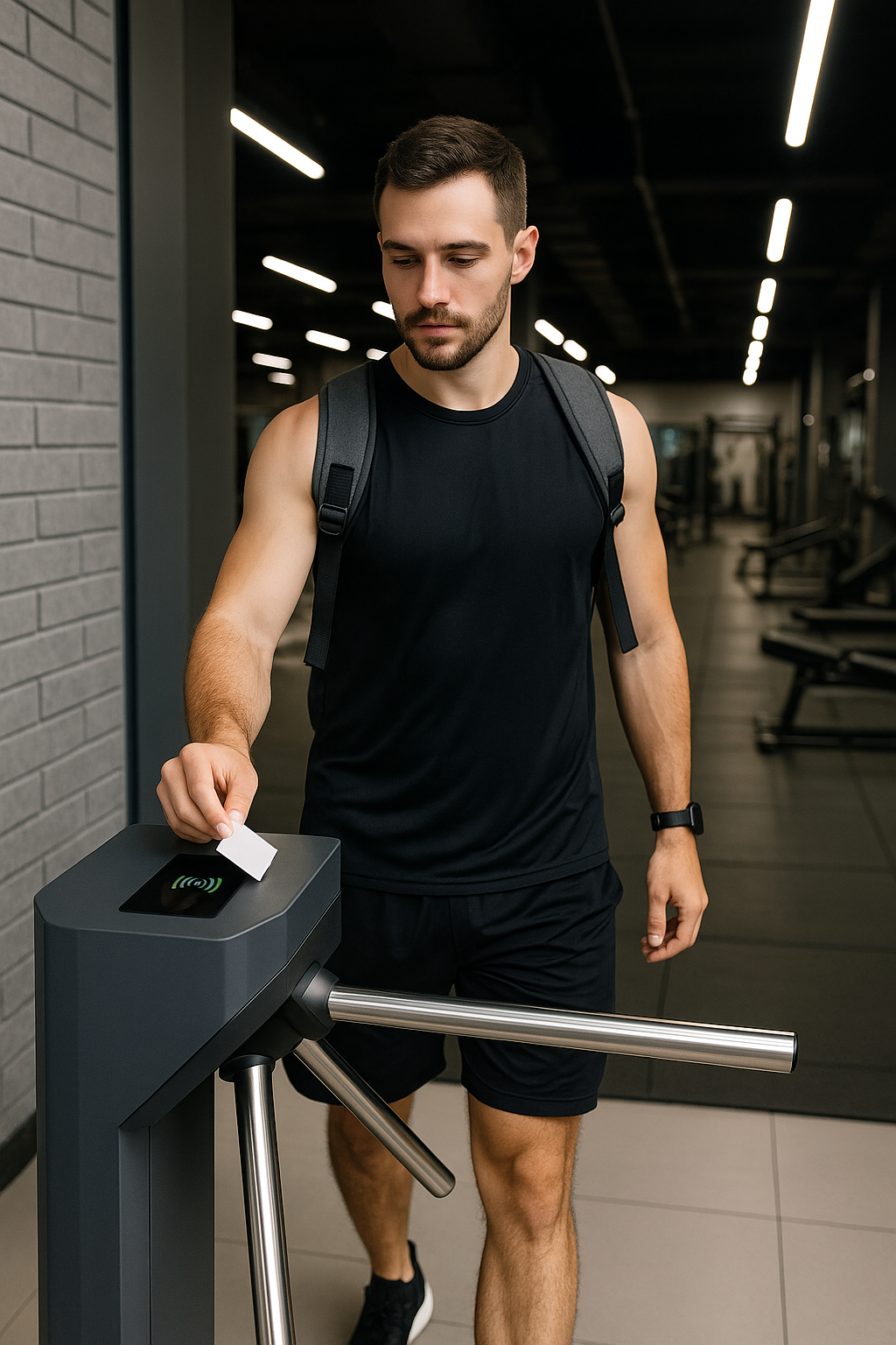 Molinete inteligente SmartGym - Control de acceso automático para gimnasios